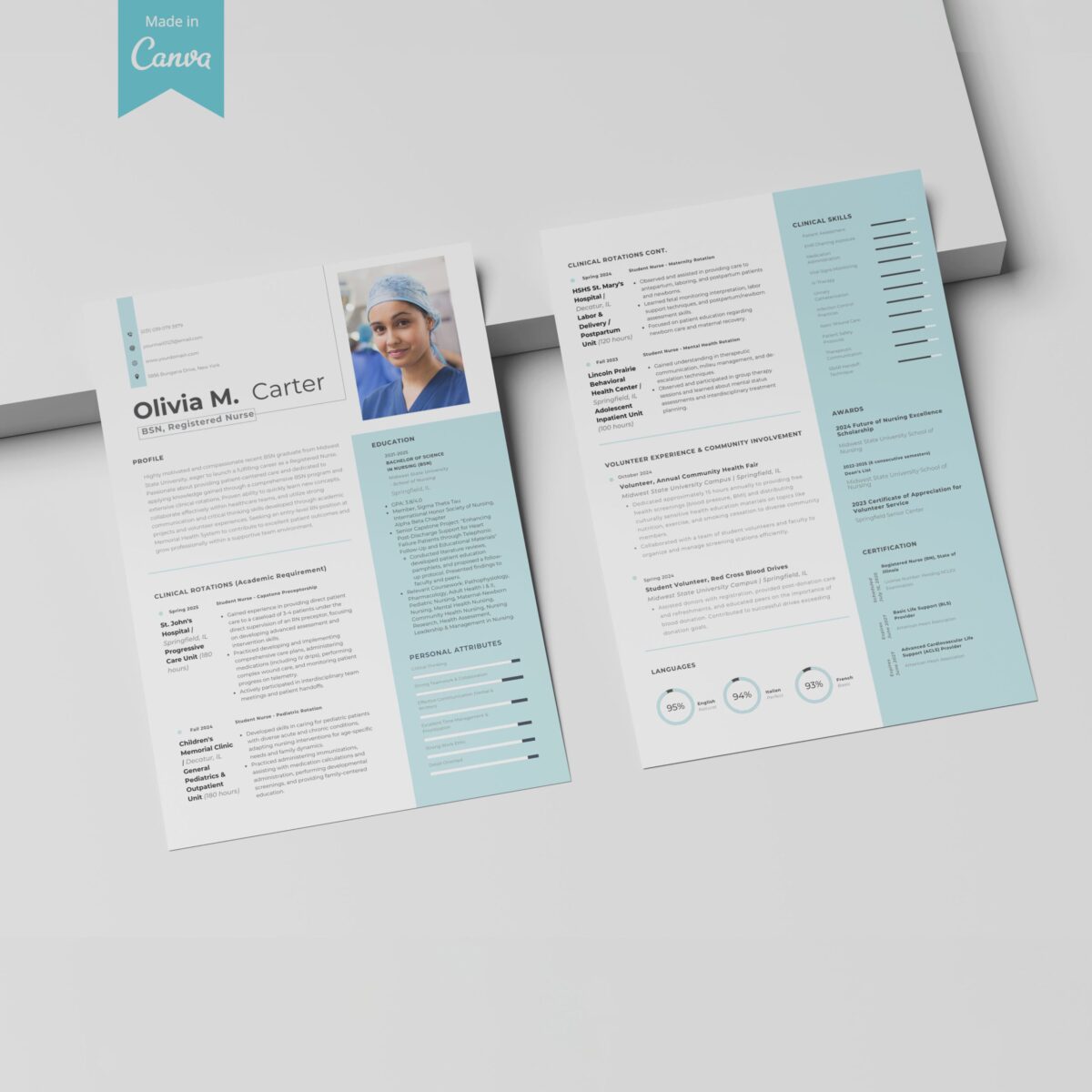 The First Job-Winning RN Resume Templates Kit (New Graduate Edition)-P03 - Image 7