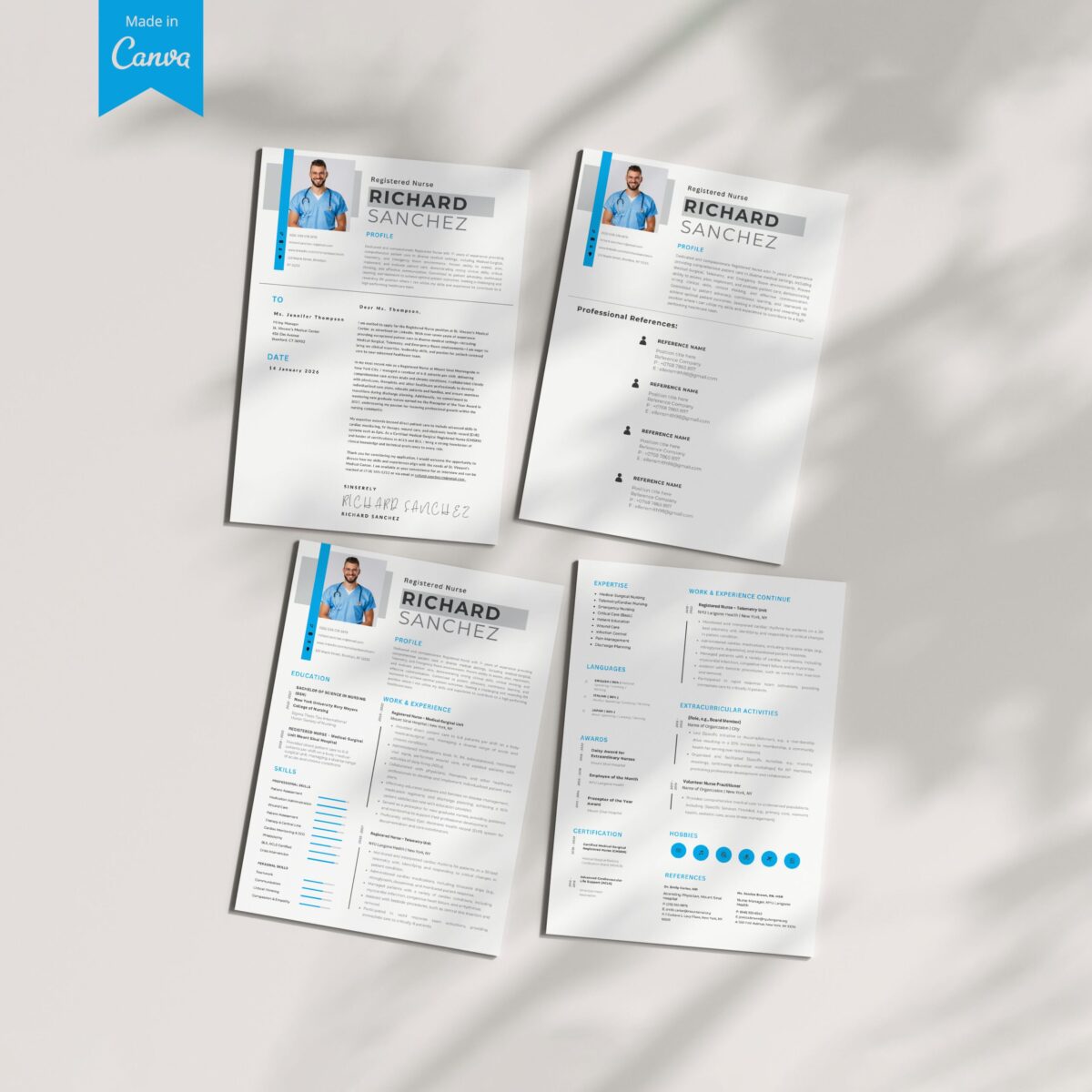 The Job-Winning RN Resume Template Kit (For Canva)-P01 - Image 6
