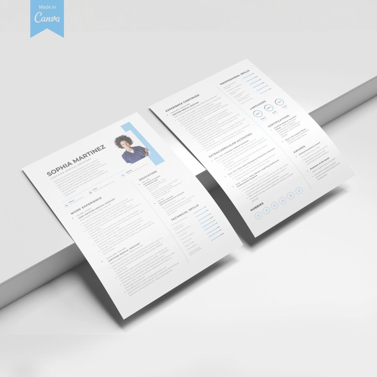 CMA Resume Template & Cover Letter Kit | Canva Editable + Guides-P08 - Image 5