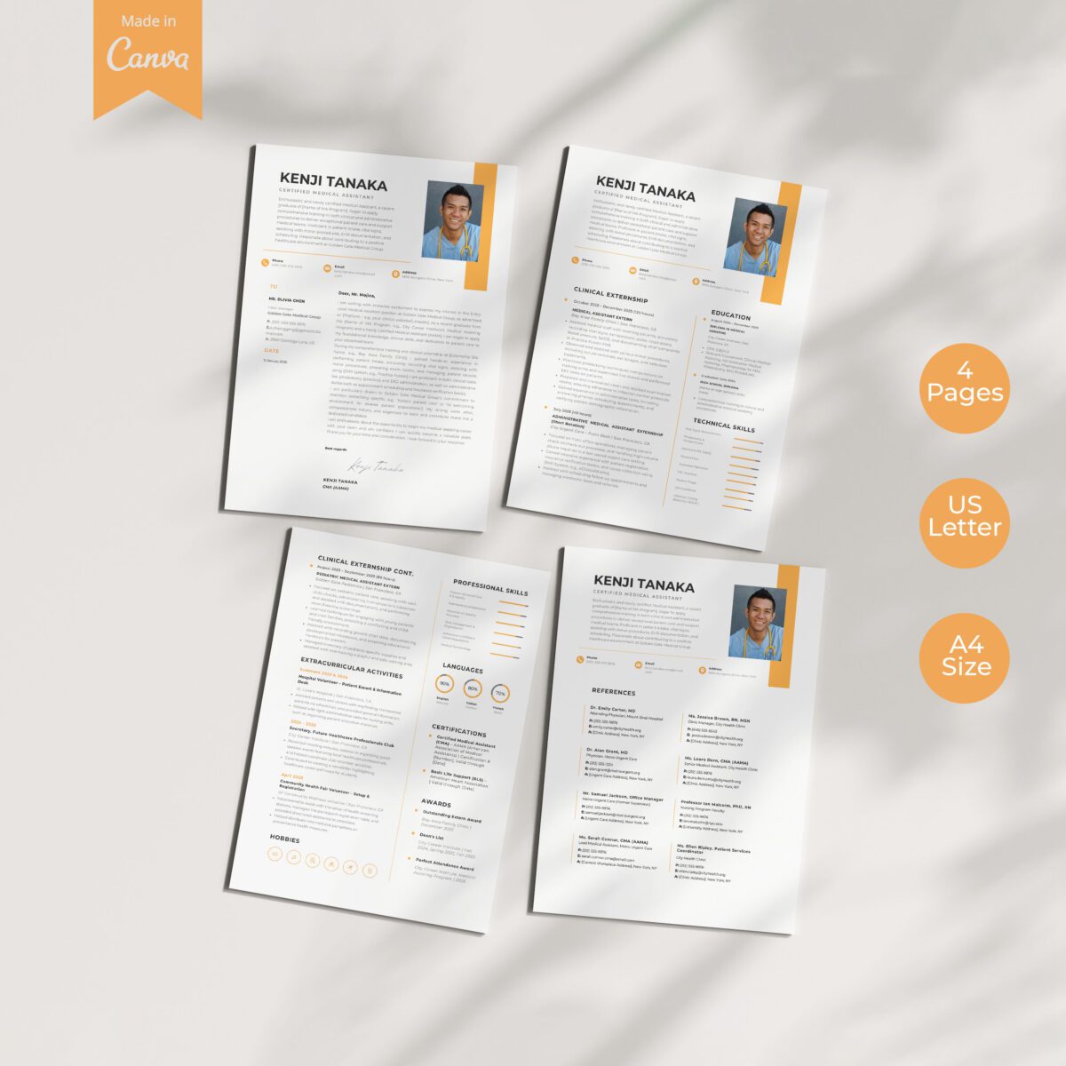 New Grad CMA Resume Template & Cover Letter | Entry-Level Kit-P15 - Image 2