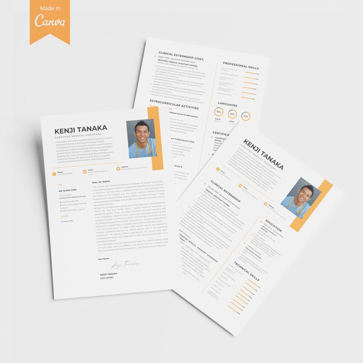 New Grad CMA Resume Template & Cover Letter | Entry-Level Kit-P15 - Image 6
