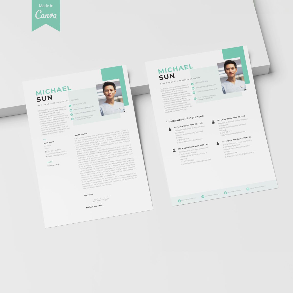 New Grad RN Resume Template & Kit | BSN Grad & Residency-P20 - Image 7