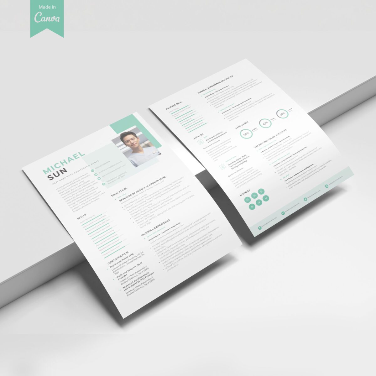 New Grad RN Resume Template & Kit | BSN Grad & Residency-P20 - Image 5
