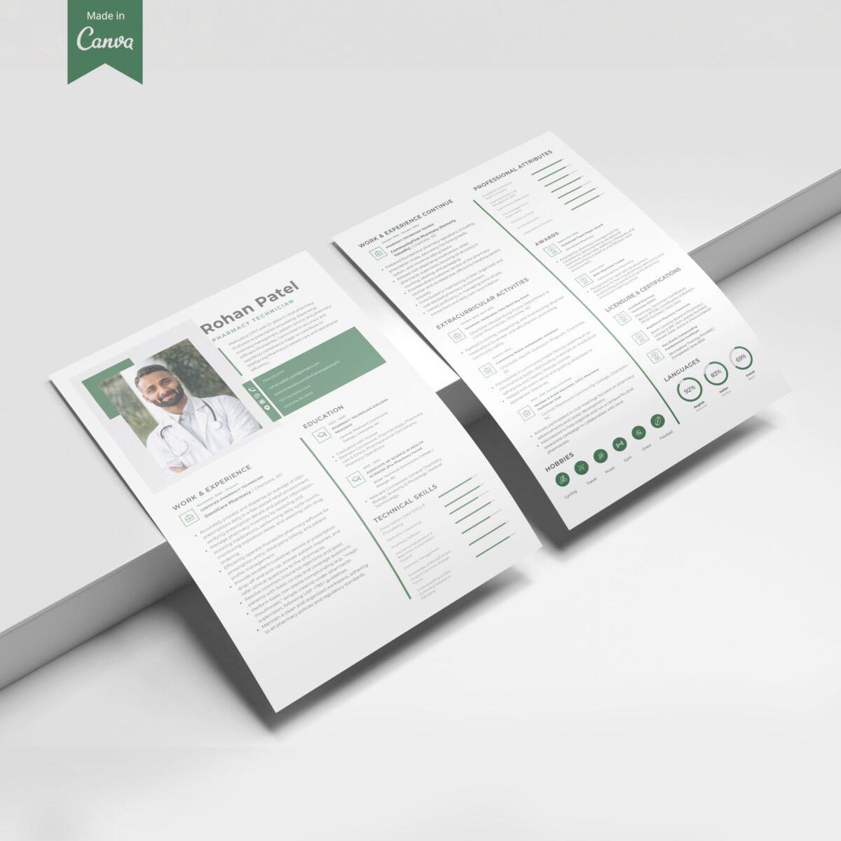 Pharmacy Technician Resume Template & Cover Letter | CPhT Kit-P11 - Image 8