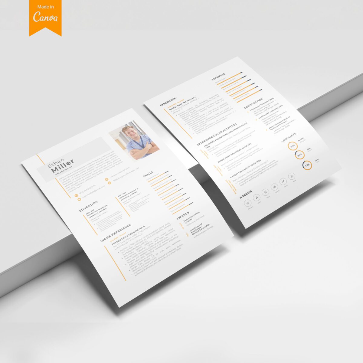 Phlebotomist Resume Template & Cover Letter | PBT Kit + Guides-P12 - Image 7