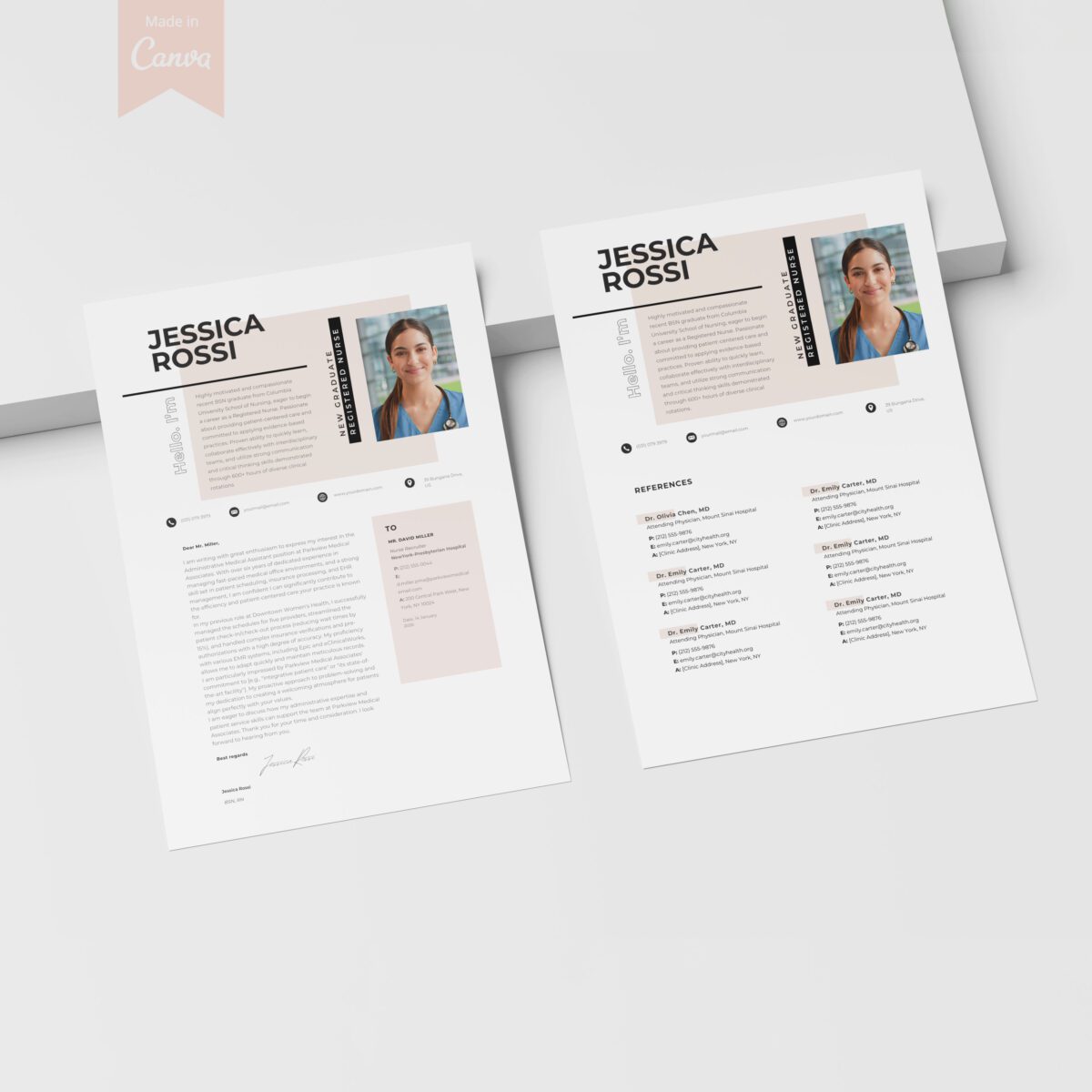 New Grad RN Resume Template & Kit | BSN Grad & Residency-P21 - Image 4